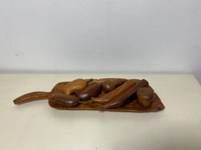 Load image into Gallery viewer, 7 Hand Carved Wooden Fruits With Tray
