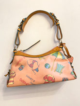 Load image into Gallery viewer, 00’s Dooney &amp; Bourke Coated Canvas Miami Beach Print Shoulder Bag
