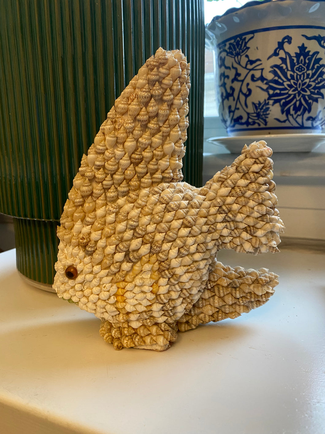 Vintage Shell Fish Sculpture