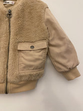 Load image into Gallery viewer, Epic Threads Macys Faux Fur and Beige Nylon Bomber Jacket
