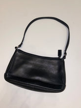 Load image into Gallery viewer, Black Leather Tignanello Shoulder Bag
