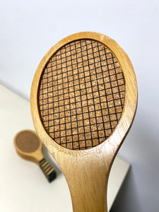 Vintage Wooden and Cork Tennis Racket Coasters (6)