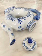 Load image into Gallery viewer, Blue &amp; White Porcelain Decorative Teapot
