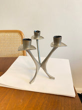 Load image into Gallery viewer, Mid Century BM Norway Pewter Candelabra
