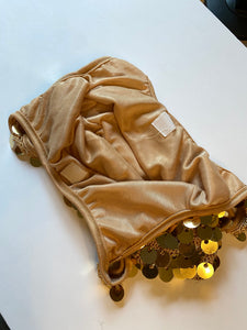 Gold Paillette Sequin Shoulder Bag
