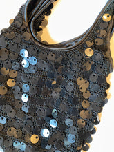 Load image into Gallery viewer, Black Paillette Sequin Shoulder Bag
