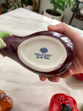 Load image into Gallery viewer, 80s Elizabeth Arden Porcelain Eggplant Trinket Dish
