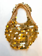 Load image into Gallery viewer, Gold Paillette Sequin Shoulder Bag
