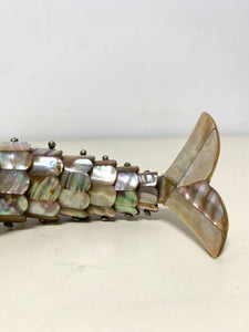 Vintage Abalone & Mother of Pearl Fish Bottle Opener