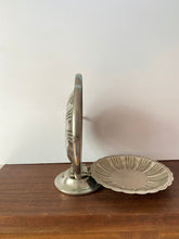 Load image into Gallery viewer, Vintage Silver Three-Tiered Collapsible Serving Tower
