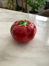Load image into Gallery viewer, 80s Elizabeth Arden Porcelain Tomato Candle Trinket Dish
