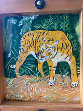 Load image into Gallery viewer, Original Signed Hand-painted Handmade Tiger Artwork
