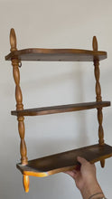 Load and play video in Gallery viewer, Vintage Spindle Hanging Shelf
