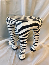 Load image into Gallery viewer, 2000’s Resin Zebra Plant Stand Sculpture
