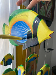 Hanging Painted Fish Mobile