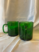 Load image into Gallery viewer, MCM Green Glass Mugs made in France
