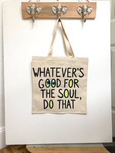Hand-painted Soul Tote