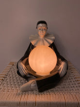 Load image into Gallery viewer, 1960’s Resin Pierrot Globe Table Lamp
