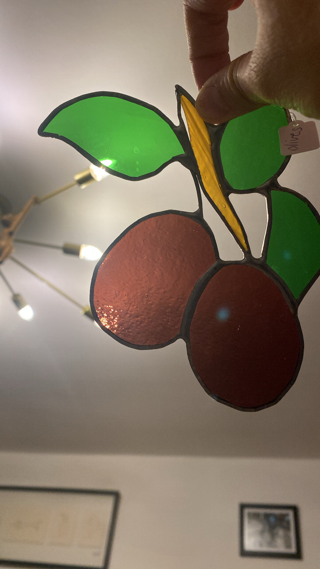 Handmade Stained Glass Fruit and Veggie Wall Hangings