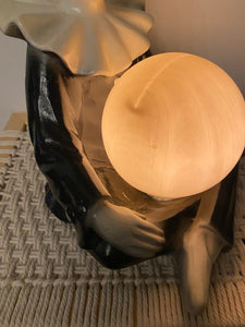 1960’s Resin Pierrot Globe Table Lamp