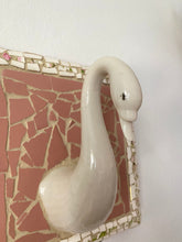 Load image into Gallery viewer, Ceramic Mosaic Swan Hook Wall Art
