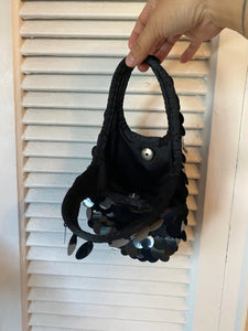 Micro Circle Beaded Knit Bag