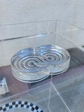 Load image into Gallery viewer, Postmodern Glass Racetrack Ashtray

