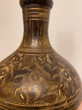 Load image into Gallery viewer, Brass Etched Dry Flowers Vase
