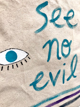 Load image into Gallery viewer, Hand-painted See No Evil Tote
