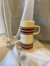 Load image into Gallery viewer, Vintage Marco Polo Brown Striped Mugs
