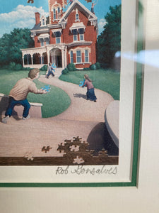 Original Rob Gonsalves “Unfinished Puzzle” Painting