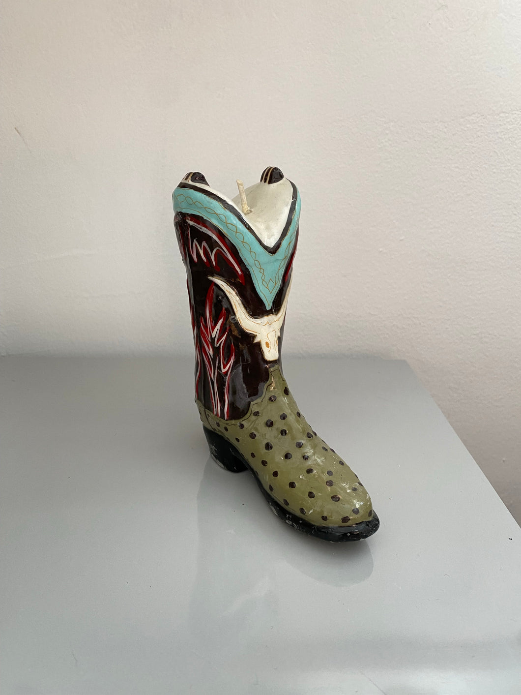 Cowboy Boot Candle