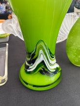 Load image into Gallery viewer, Slime Lime Hand Blown Glass Vase
