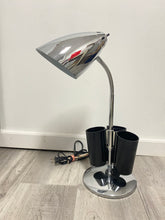 Load image into Gallery viewer, 90s Chrome Desk Organizer Lamp
