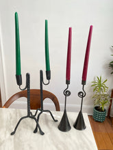 Load image into Gallery viewer, Spiral Wrought Iron Candlestick
